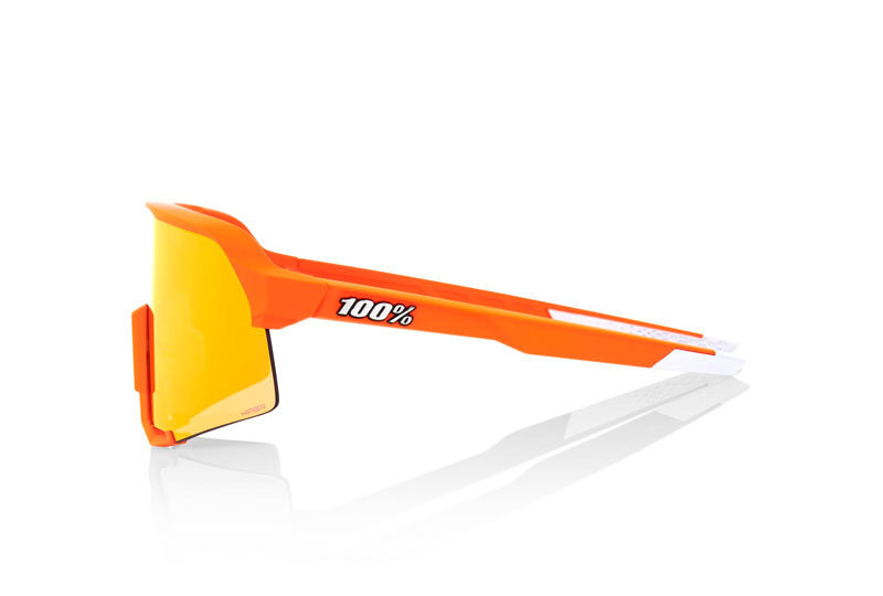 [100%] S3 네온 오렌지-하이퍼 레드 멀티레이어 미러 렌즈
