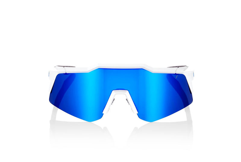 [100%] 스피드크래프트 XS 매트 화이트 블루 멀티레이어 미러 렌즈