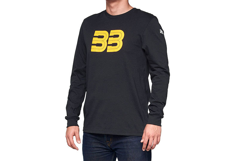 [100%] 백퍼센트 BB33 롱 슬리브 티셔츠 (블랙)