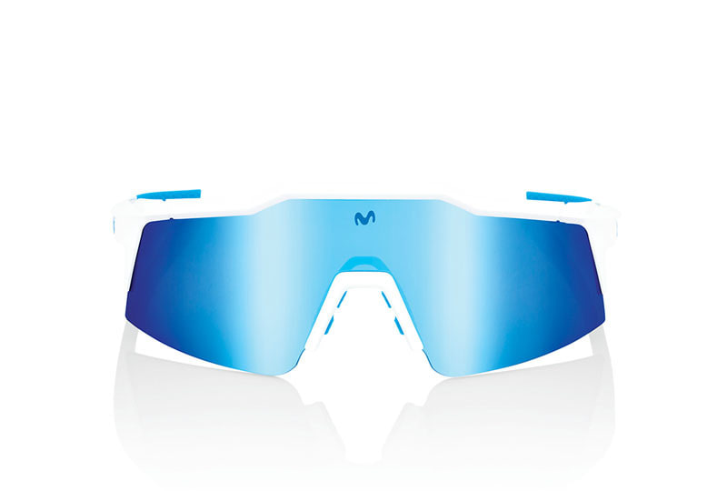 [100%] 스피드크래프트 SL, 모비스타 팀 SE 화이트 - 하이퍼 블루 멀티레이어 미러 렌즈