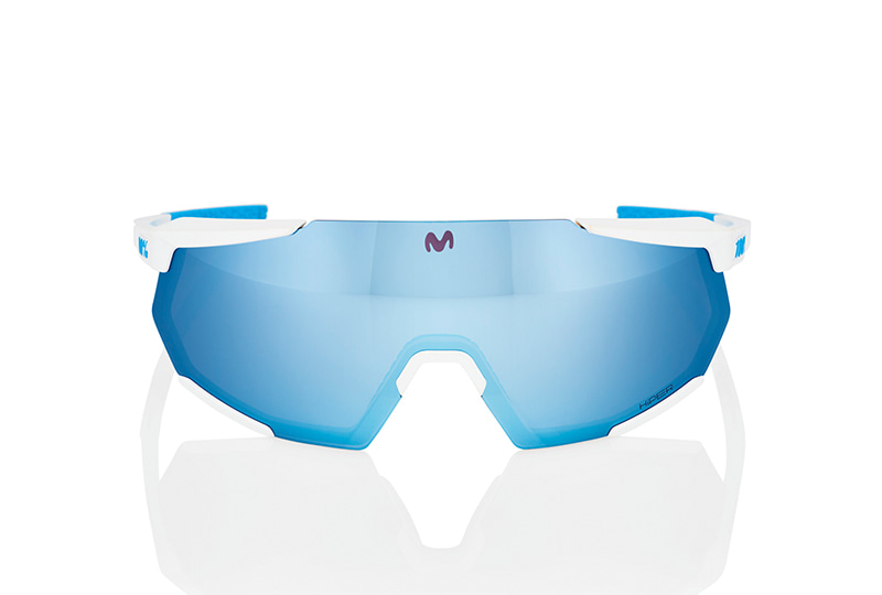 [100%] 레이스트랩 3.0 모비스타 팀 화이트 - 하이퍼 블루 멀티레이어 미러 렌즈