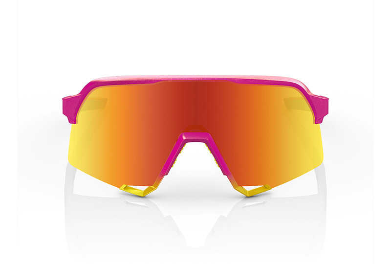 [100%] S3, 핑크 옐로우 - 하이퍼 레드 멀티레이어 미러 렌즈